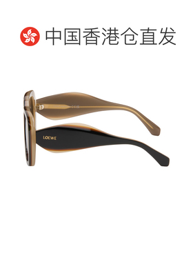 香港直邮LOEWE 罗意威 男士 黑色 Signature 太阳镜 LW40198U5301