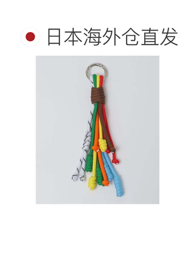 日本直邮WEB限定 SHIPS 钩针流苏红色 钥匙扣钥匙包挂饰