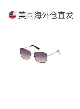 自营Guess Metal Women's Sunglasses - gold 美国奥莱直发