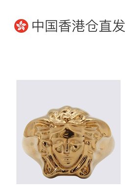 香港直邮VERSACE 男士戒指 10040651A006203J000 SS2024黄色配饰