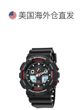自营Casio Men's Classic Black Dial Watch - black 美国奥莱直