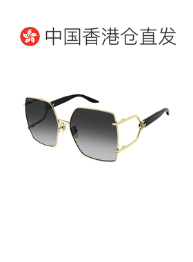香港直邮Gucci 古驰 女士 GG1564SA col. 001 金色黑色灰色太阳眼