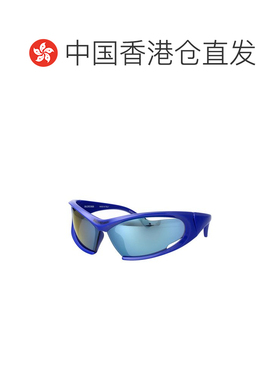 香港直邮BALENCIAGA 女士太阳镜 BB0318S002 SS2025巴黎世家 蓝色