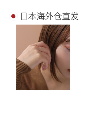 日本直邮Lilas 女士 10K黄金半圈钻石戒指 配饰26111202107070