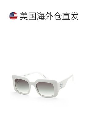 自营 Longchamp女式51毫米白色太阳镜-白色 美国奥莱直发