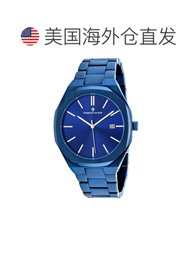 自营Christian Van Sant Men's Octavius Slim Blue Round 42mm -