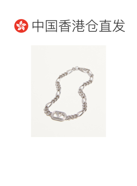 香港直邮VALENTINO 男士手链手镯 YJ0AH2MET172 CO 银色 VLogo手