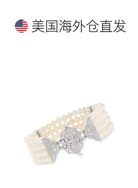 ross-simons罗斯-西蒙斯 4.5-5 毫米养殖珍珠和 . 925 纯银钻石多