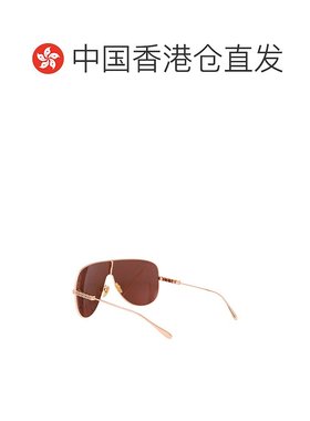 香港直邮潮奢 Gucci 古驰 女士 玫瑰金色 Mask 太阳镜 GG1436S