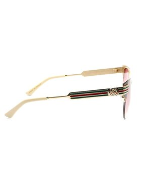 Gucci 猫眼形浮雕徽标太阳镜 GG0521S