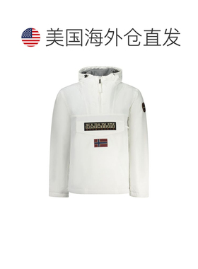 自营Napapijri Polyamide Men's Men's Jacket - white 美国奥莱