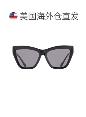 自营Michael Kors Dark Grey Solid Cat Eye Ladies Sunglasses M