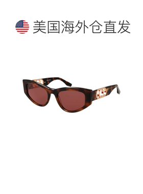 自营Trussardi Acetate Women's Sunglasses - brown 美国奥莱直