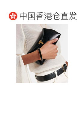 香港直邮潮奢 toteme 女士 标志珐琅镀金手镯 black黑色 舒适时尚