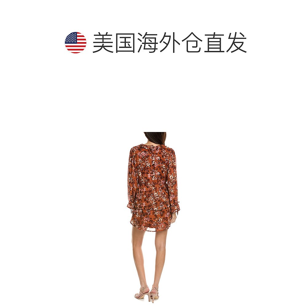 Lost + Wander Terracotta Bloom 迷你连衣裙 - 黑色 【美国奥莱 - 图1