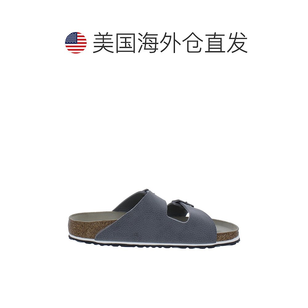 birkenstockArizona BS 女式皮革鞋垫凉鞋 - 沙漠土灰色 【美国奥 - 图1