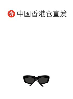 香港直邮BALENCIAGA 男士太阳镜 BB0385S001 SS2025 黑色 矩形太