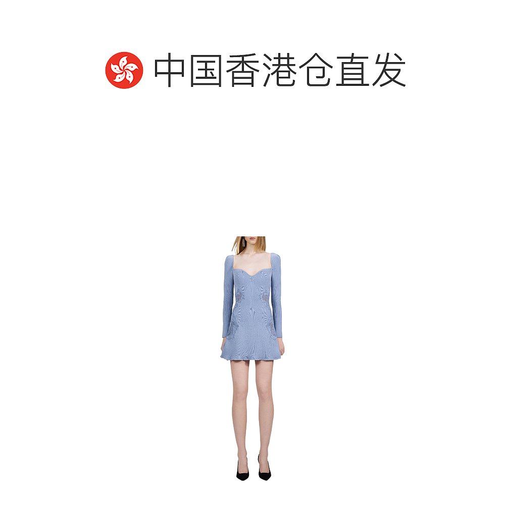 香港直邮SELF-PORTRAIT 女士半身裙 AW22119APASTELBLUE - 图1