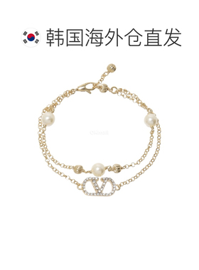 韩国直邮VALENTINO华伦天奴女士V LOGO金属手链礼物8W2J0BI4 QVS