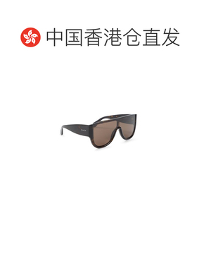 香港直邮ALAIA 女士眼镜 AA0087S002 CO 棕色 几何框太阳镜