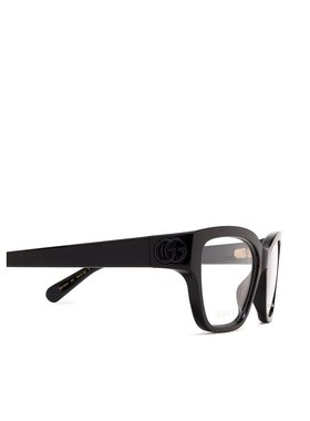 GUCCI 女士眼镜 GG1597O001 SS2024 黑色 几何框平光镜