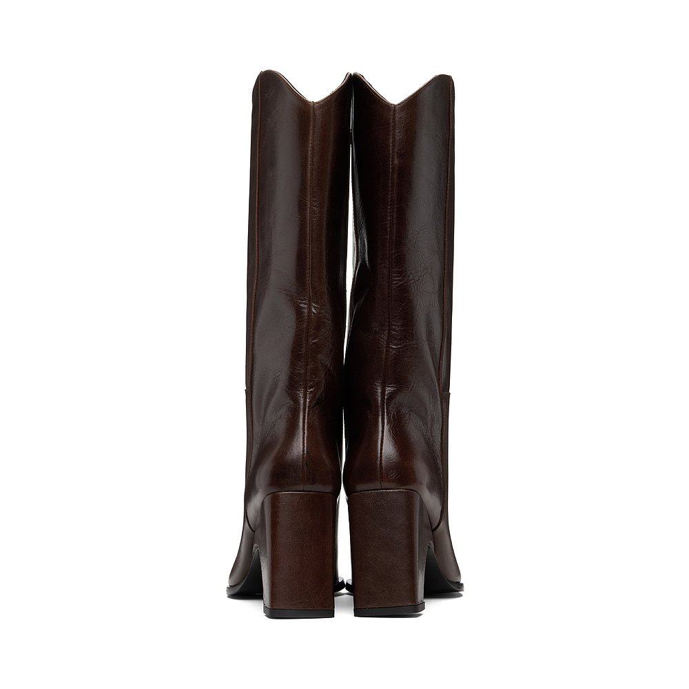 1h可退 香港直邮Coperni 女士 棕色 Bridge Cowboy 高筒靴 COPSH1 - 图0