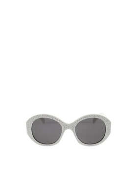 CELINE 女士眼镜 CL4240IS25A AW2024 灰色 徽标太阳镜