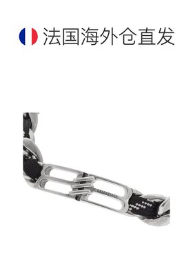 欧洲直邮BALENCIAGA (2025新品) Bb Icon 蕾丝手链 银色/黑色/白