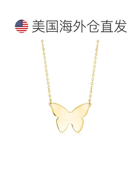 自营Ross-Simons Italian 14kt Yellow Gold Butterfly Necklace