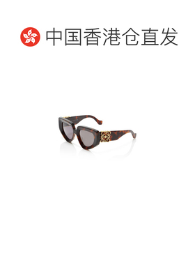 香港直邮LOEWE 罗意威 女士 Anagram 方形框醋纤太阳眼镜