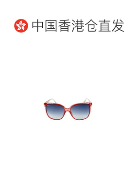 1h可退 香港直邮GUCCI 女士眼镜 GG3696IUQ AW2021 蓝色 徽标细节