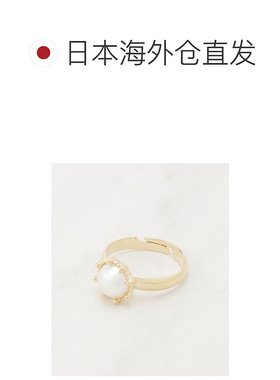 1h可退 日本直邮Couture Brooch 女士 仿珍珠装饰戒指 金色合金开