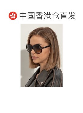香港直邮TOM FORD 女士太阳镜 FT101306401B SS2026 黑色 Sunglas