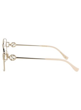 GUCCI 男士太阳镜 GG1209O002 AW2023 白色 GG1209O