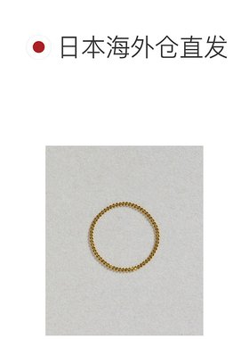 1h可退 日本直邮Canal 4℃ 女士K10黄金链条戒指 精致轻盈设计 优