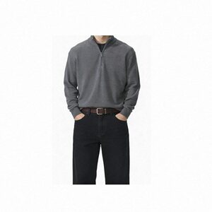 日潮跑腿UNIQLO优衣库 羊绒半拉链毛衣针织衫 羊绒衫羊毛衫478545