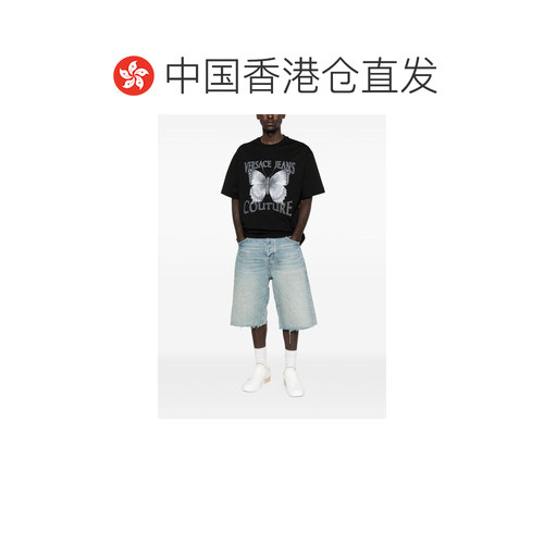 香港直邮Versace Jeans Couture 男士T恤 79GAHP0【付后1h可退】 - 图1