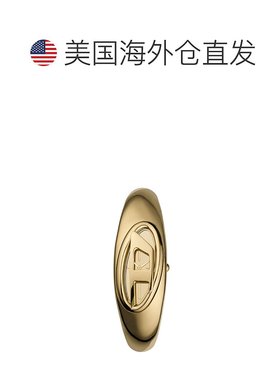 自营Diesel Women's Wonder-D Two-Hand, Gold-Tone Stainless St