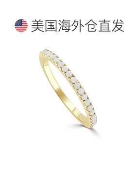 自营sabrina14K Yellow Gold Pearl Ring - yellow gold 美国奥莱