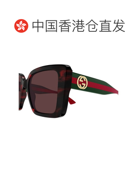 香港直邮GUCCI 女士眼镜 GG1861S003 SS2026 红色 方框太阳镜
