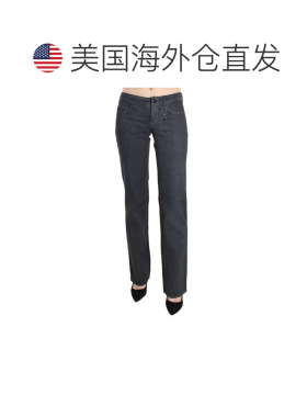 自营Costume National Low Waist Straight blue Pants Women's J