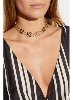 TORY BURCH 女士项链 1864490720 AW2026 金色 Choker with penda