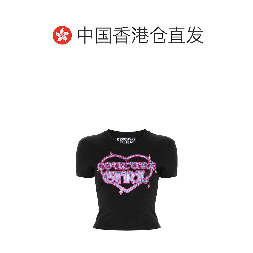 香港直邮VERSACE JEANS 女士衬衫 76HAHG07CJ02G899 - 图1