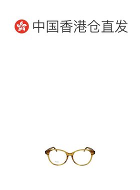 香港直邮CELINE 女士眼镜 CL50007F039 SS2021 黄色 徽标透明框平