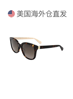 自营Kate Spade Women's 53 mm Brown Sunglasses - havana 美国