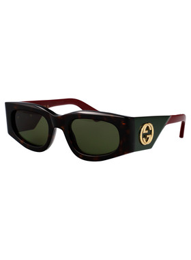 GUCCI 女士眼镜 GG1664S002 AW2025 黑色 古驰几何框太阳镜