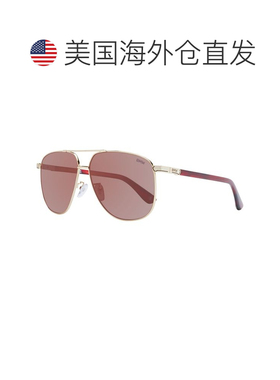 自营BMW Metal Men's Sunglasses - gold 美国奥莱直发