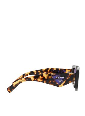 Prada 玳瑁纹框徽标太阳镜 PR15YS