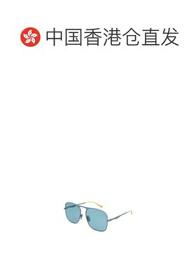 香港直邮GUCCI 男士太阳镜 GG0335S004 CO 蓝色 徽标太阳镜古驰