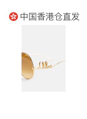 香港直邮Chloe 蔻依 女士 LUNETTES DE SOLEIL RONDES DORÉES 大